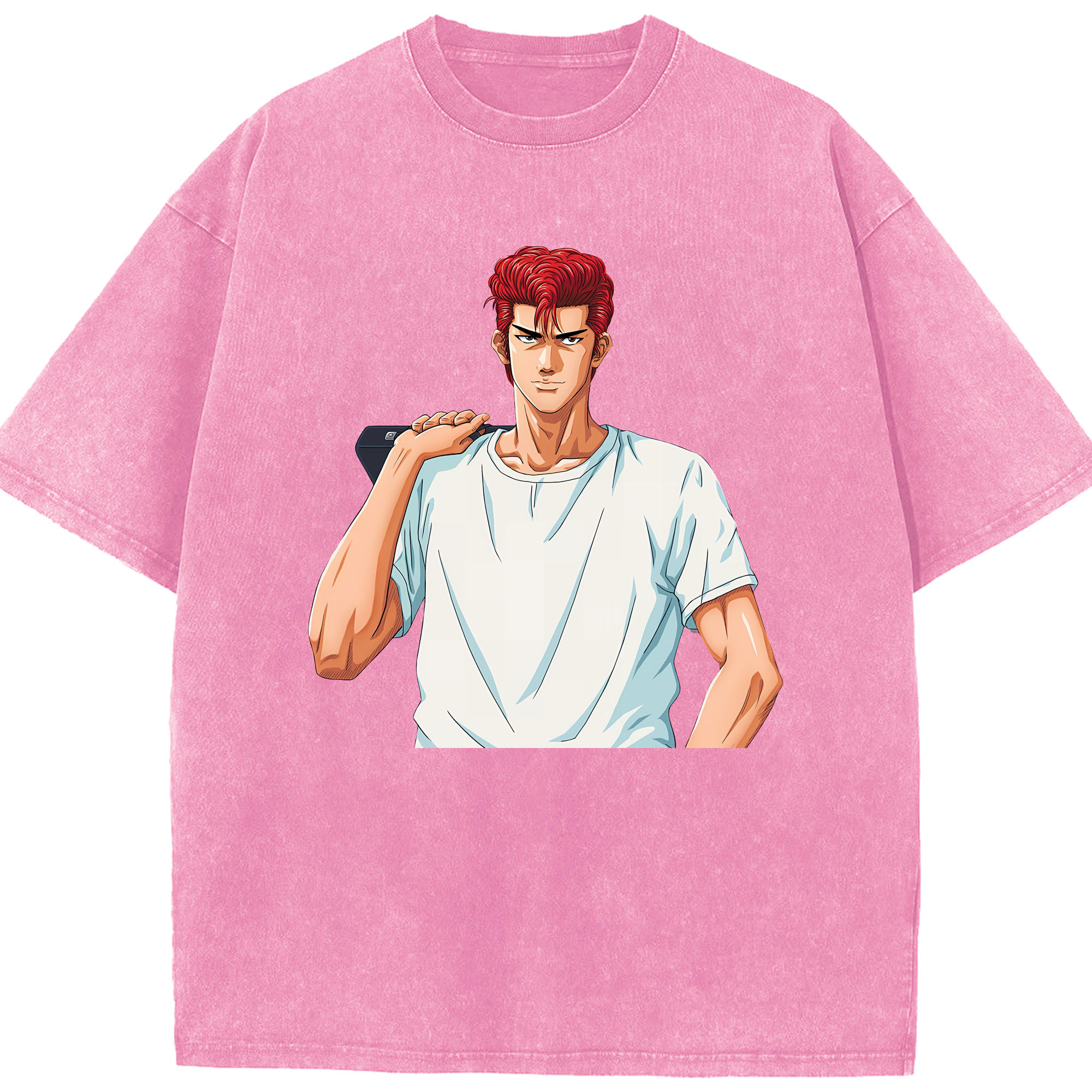 （画像用） SLAM DUNK／スラムダンク 綿100% ヴィンテージ風 半袖Tシャツ（フロントプリント）